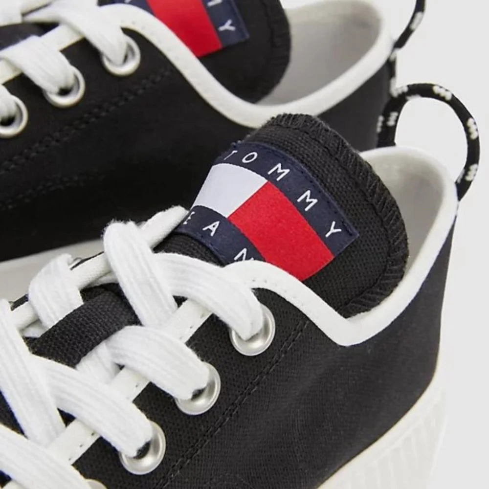 Tommy Hilfiger Jeans VULC Platform Canvas LC Sneakers Women - BLK Fashion Sneakers