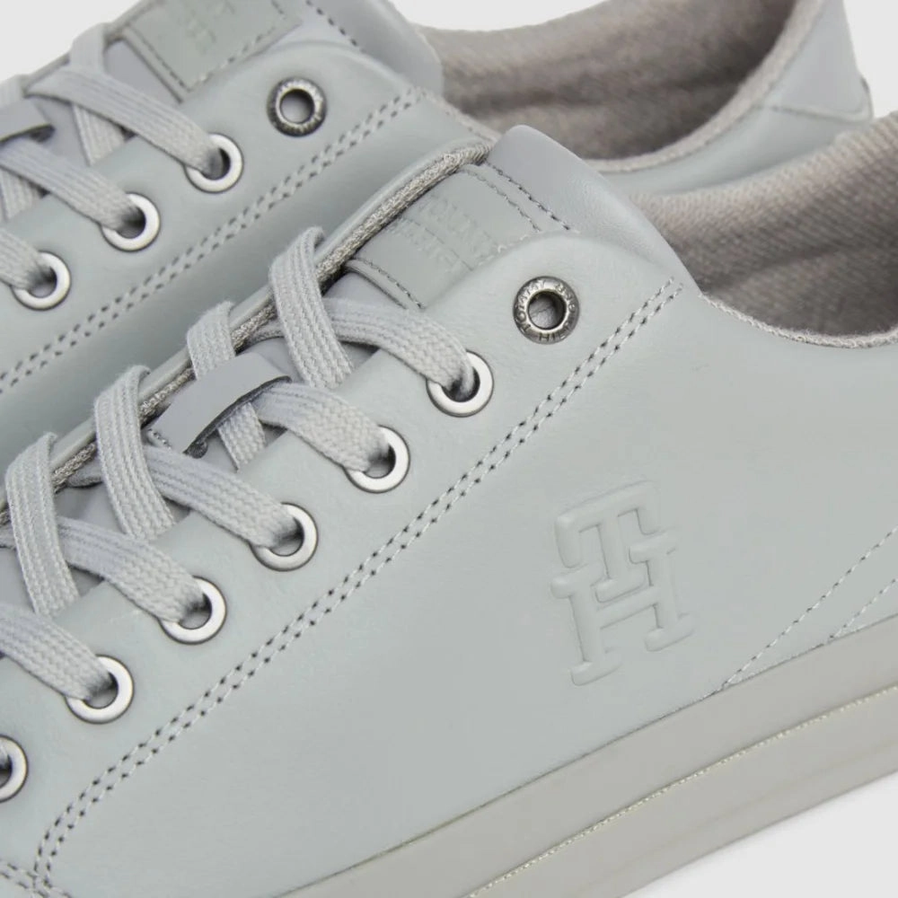 Casual Dockers Shoes Tommy Hilfiger Th Hi Vulc Street Low Lth Mono Sneaker FM0FM04780-GRY