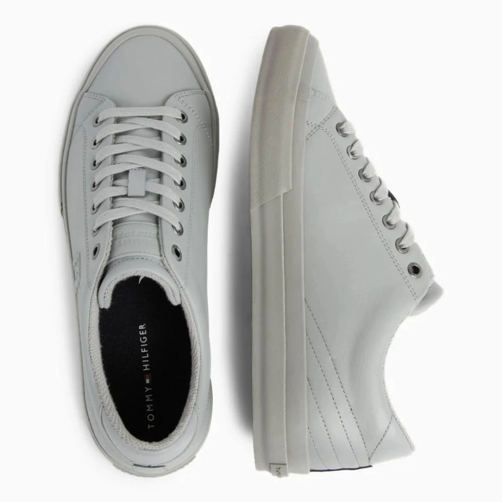 Air Jordan Shoes Tommy Hilfiger Th Hi Vulc Street Low Lth Mono Sneaker FM0FM04780-GRY