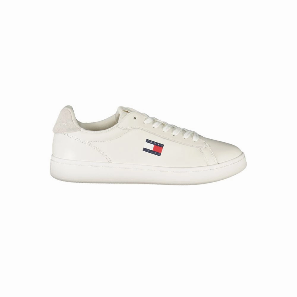 Tommy Hilfiger White Leather Men Sneaker White Steve Madden Sneakers