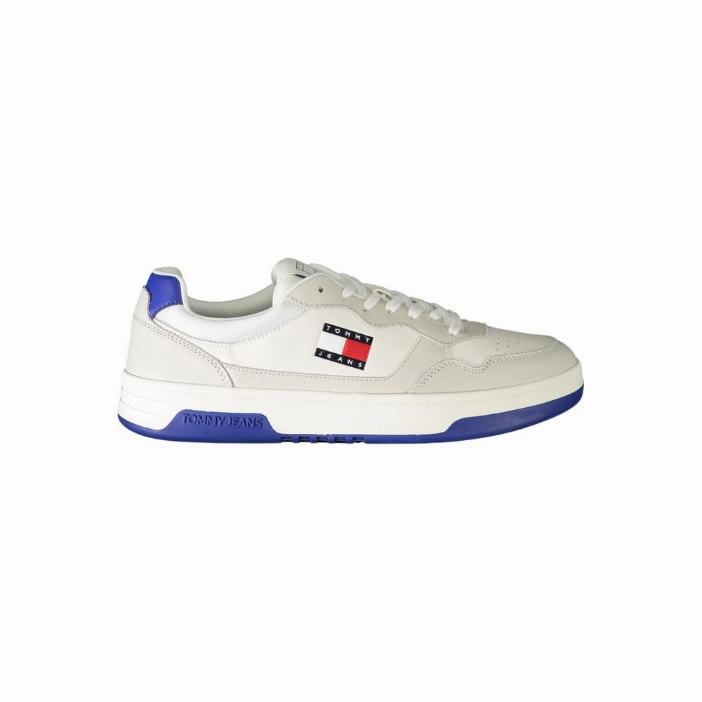 Casual Mary Jane Platform Flat Comfort Shoes Tommy Hilfiger White Leather Men Sneaker