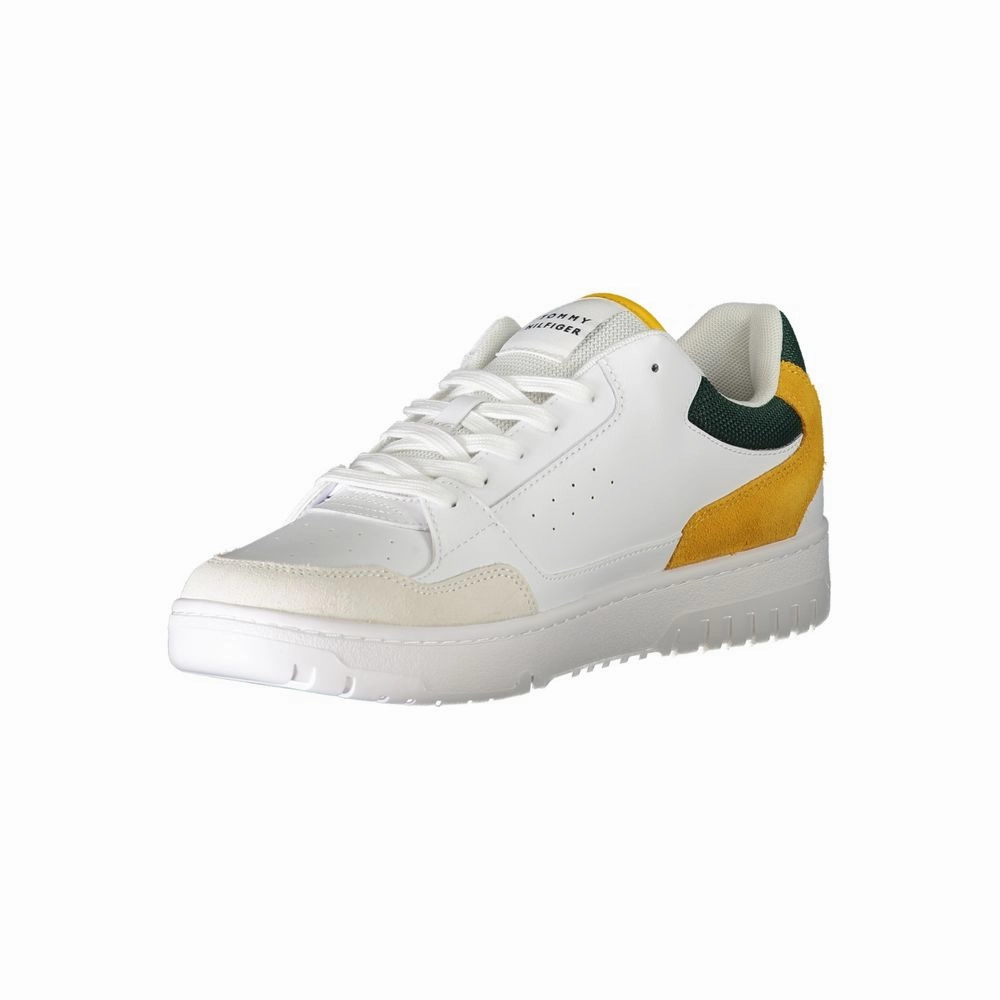 Tommy Hilfiger White Polyethylene Men Sneaker Sneakers With Best Arch Support