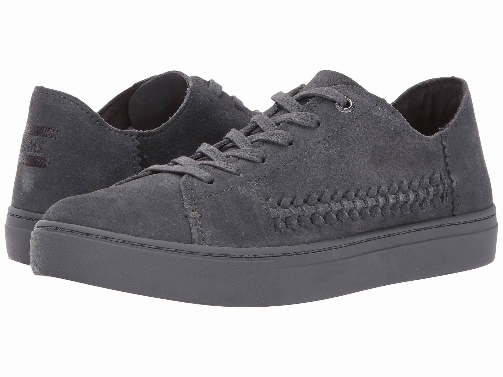 Vionic Sneakers Sale TOMS Suede Monochrome Deconstructed Lenox Women | Forged Iron Grey (10010841)