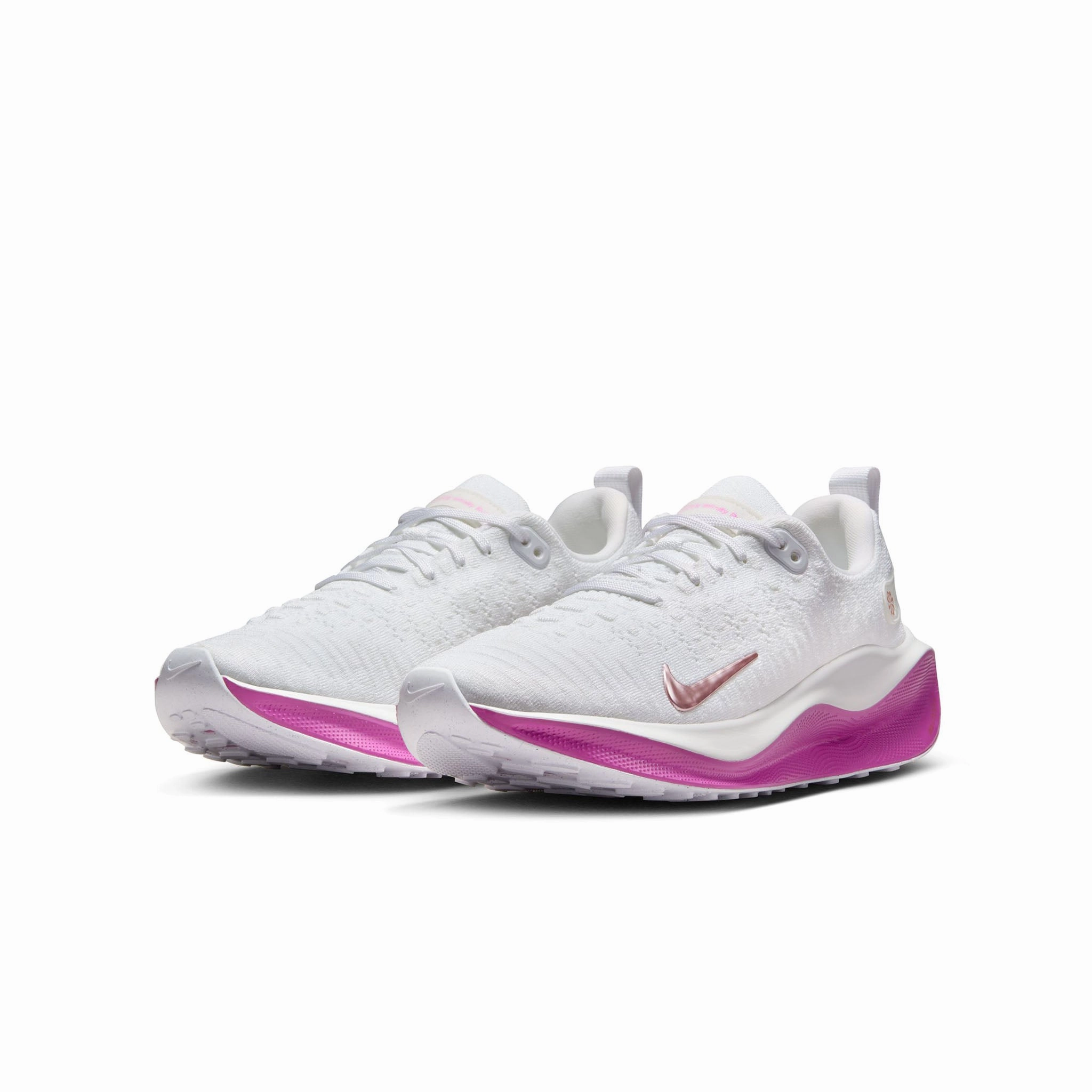 Nike | Women's InfinityRN 4 Road Running Shoes - White/Mtlc Red Bronze-Hot Fuchsia Best Asics Crossfit Shoes