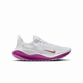 Asics 2000s Shoes Nike | Women's InfinityRN 4 Road Running Shoes - White/Mtlc Red Bronze-Hot Fuchsia