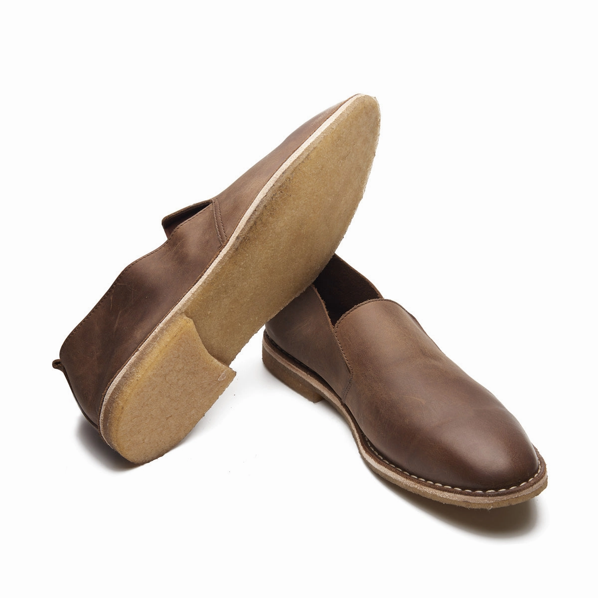 American Classics Hampton Loafers Travers, All in One Slipon - Pullup Brown | Stitch Down | Summer Classics