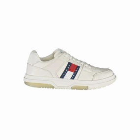 Tommy Hilfiger White Polyethylene Men Sneaker I Eat Sneakers