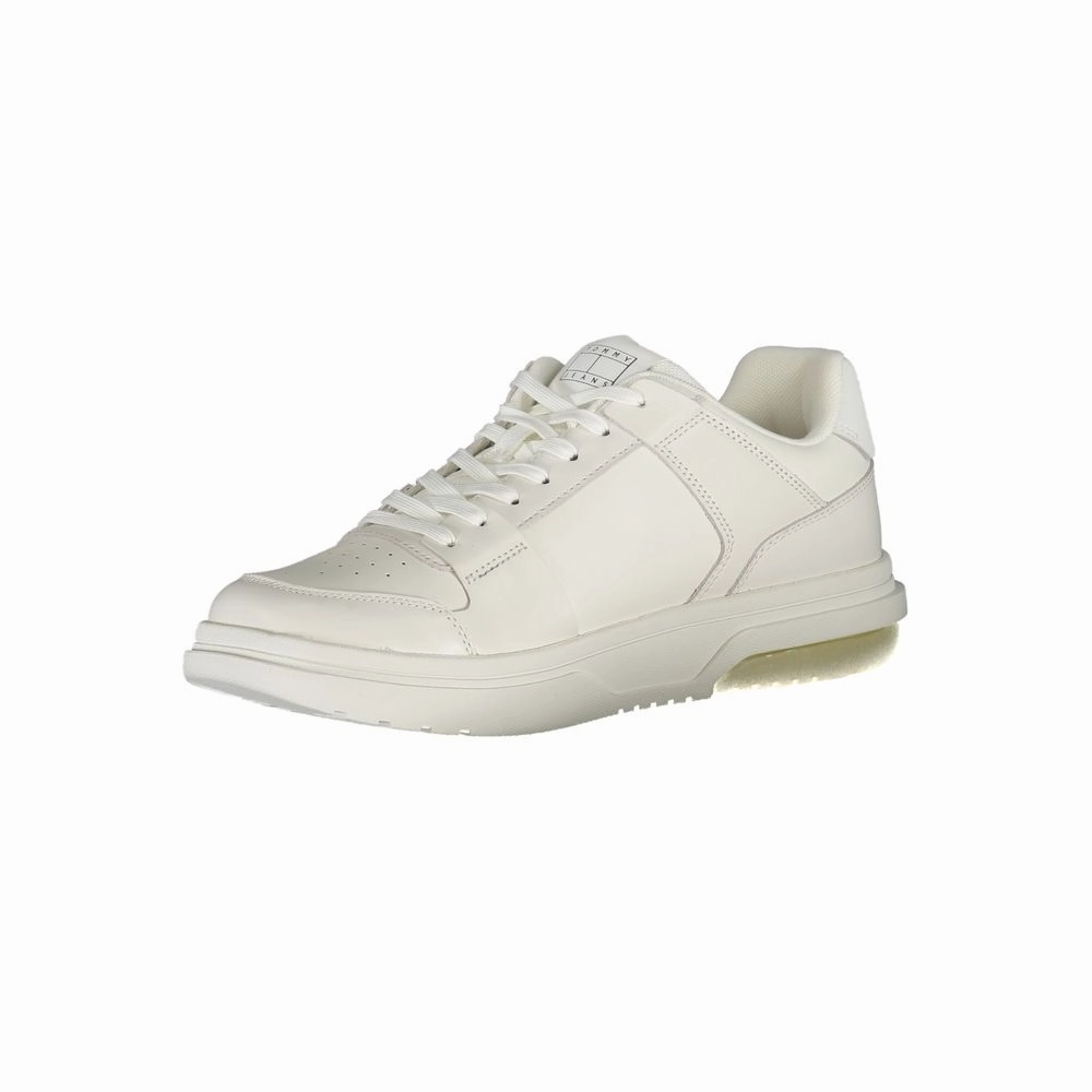 Tommy Hilfiger White Polyethylene Men Sneaker Sneakers Alohas