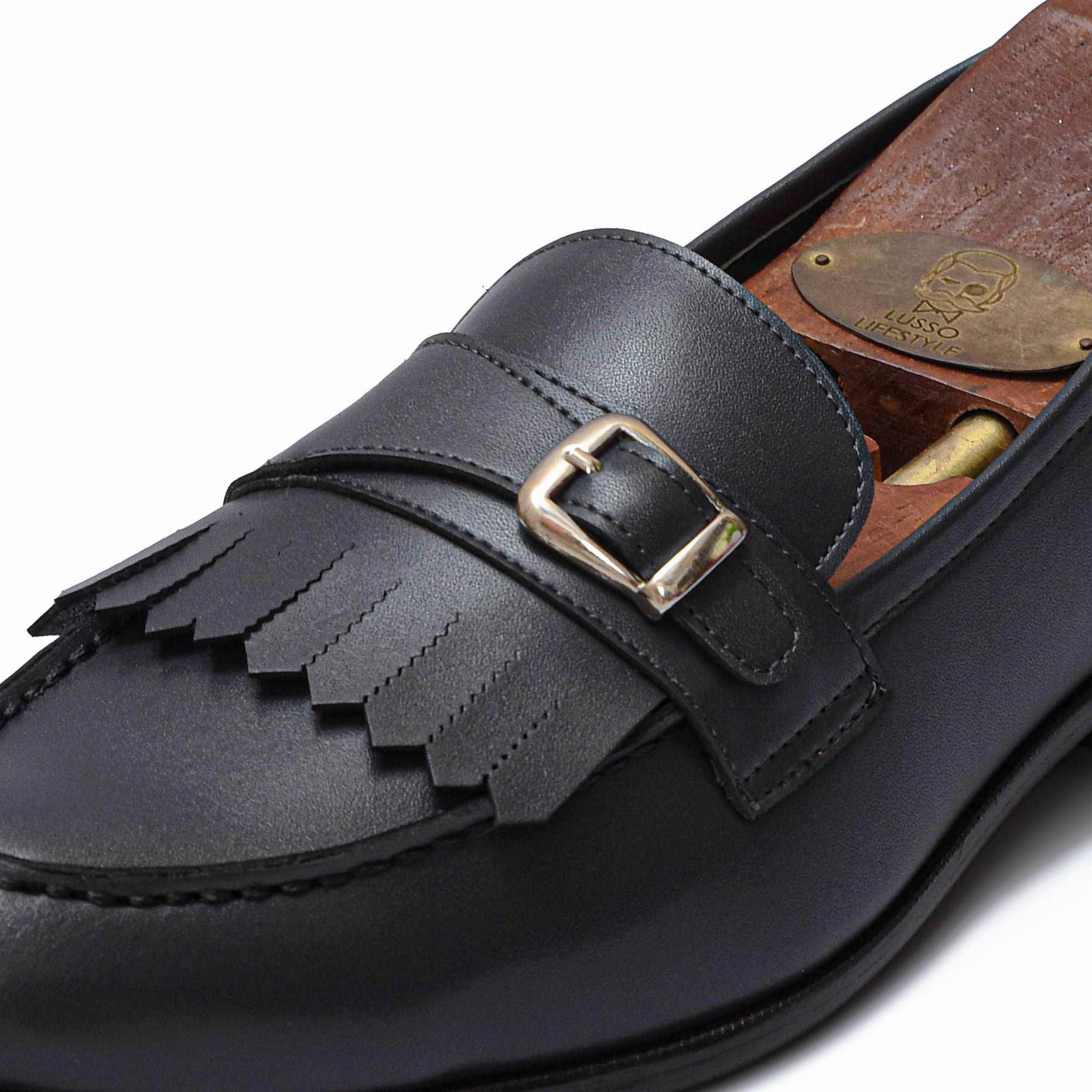 LOCATELLI | OCEAN GREY FRINGE SLIP-ON Stuart Weitzman Palmer Loafers