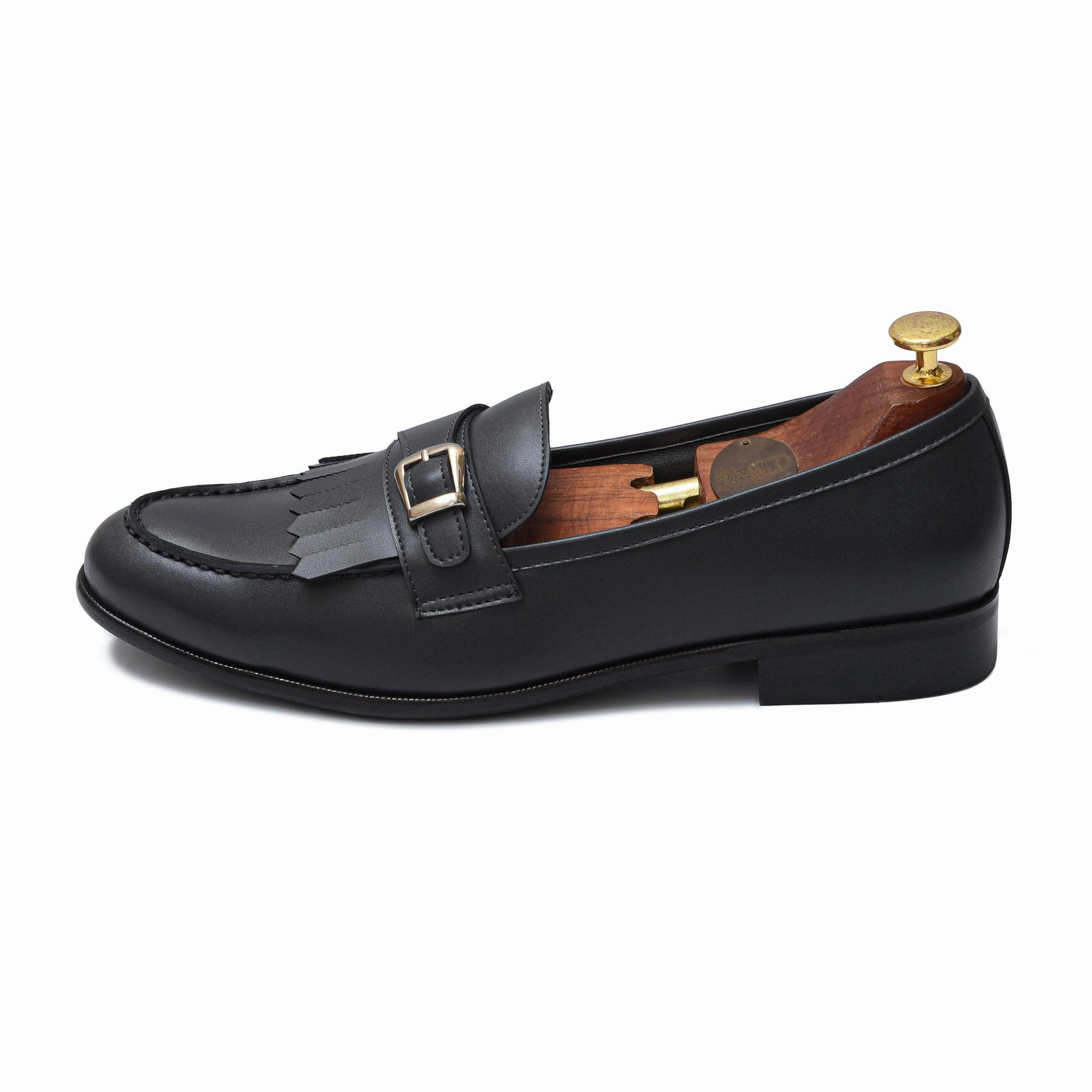 Loafers Baltimore LOCATELLI | OCEAN GREY FRINGE SLIP-ON