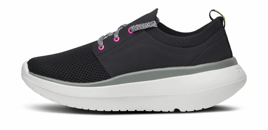 Low Cushion Running Shoes Oofos | OOmy Stride | Women's | White/Black