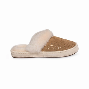 Slippers Brown UGG Aira Sunshine Perf Chestnut Slippers - Women's