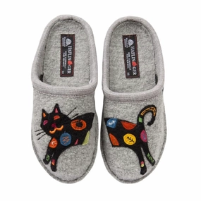 Green Bay Slippers Haflinger Sassy Slipper (Women) - Silver Grey
