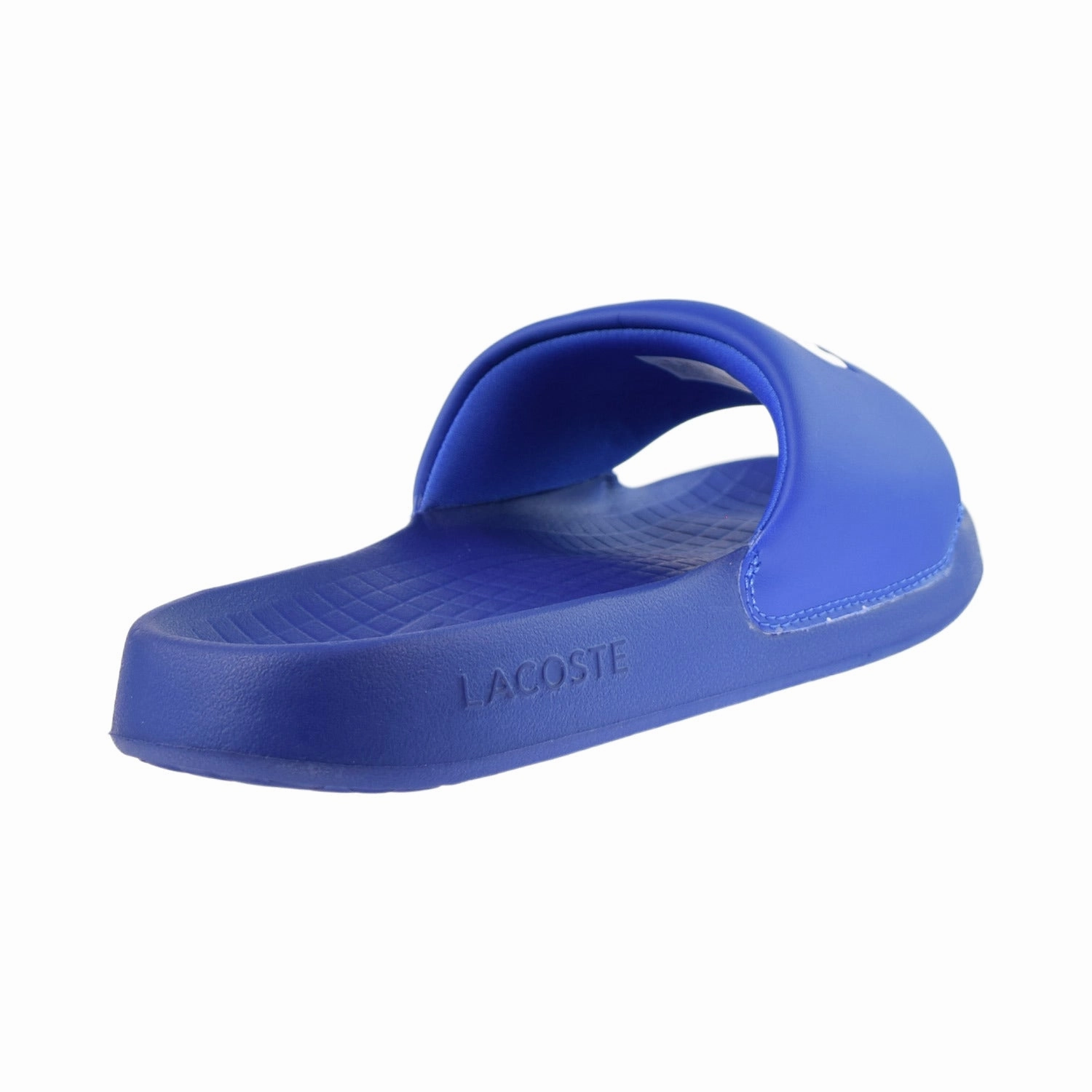 Slippers Outlet Lacoste Serve contrast logo Men's Slides Dark Blue