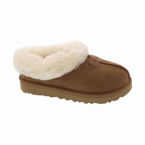 UGG Women's Tazette Slipper  Chestnut Suede and Sheepskin, UGGpure Wool Lining, Cozy Indoor/Outdoor Comfort Slip Spirit Slippers