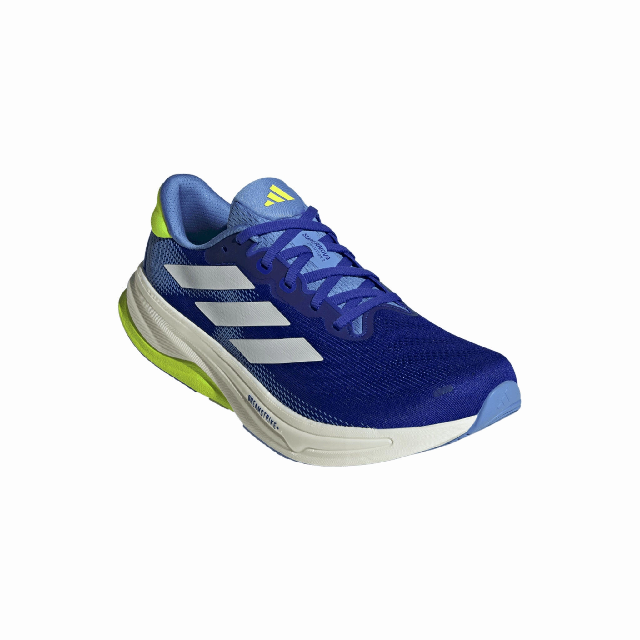 Adidas Supernova Running Shoes adidas | Men's Supernova Solution 2 Running Shoes - Lucid Blue/Zero Met./Lucid Lemon