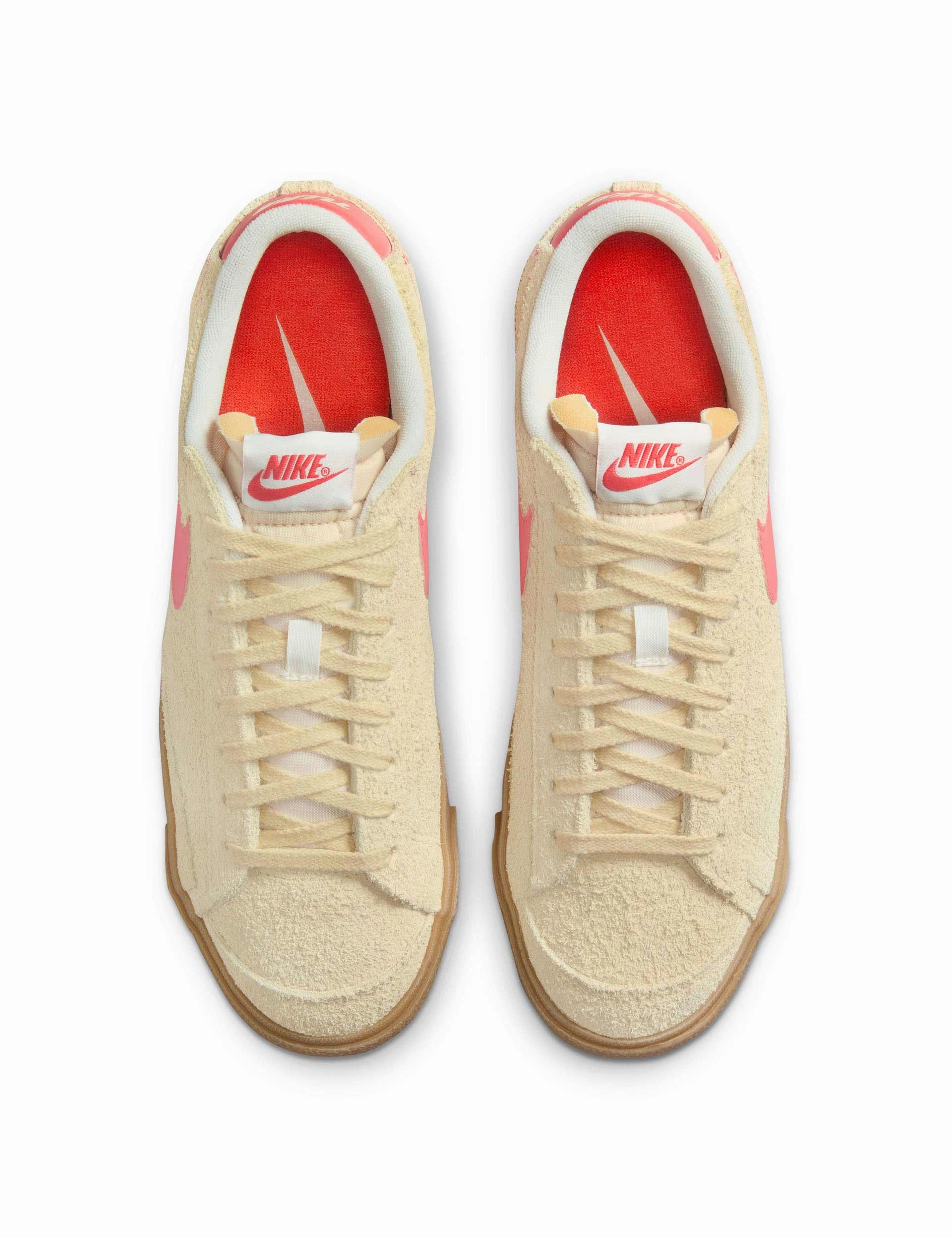 Asics Gel Dedicate Tennis Shoes Blazer Low '77 Vintage Shoes - Alabaster/Magic Ember/Gum Light Brown