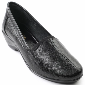 Casual No Lace Shoes Healers Black Ballerina Shoes For Women TLO-26 By Liberty