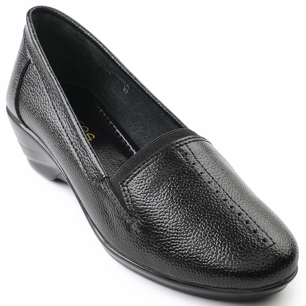 Wide Toe Casual Shoes Healers Black Ballerina Shoes For Women TLO-26 By Liberty