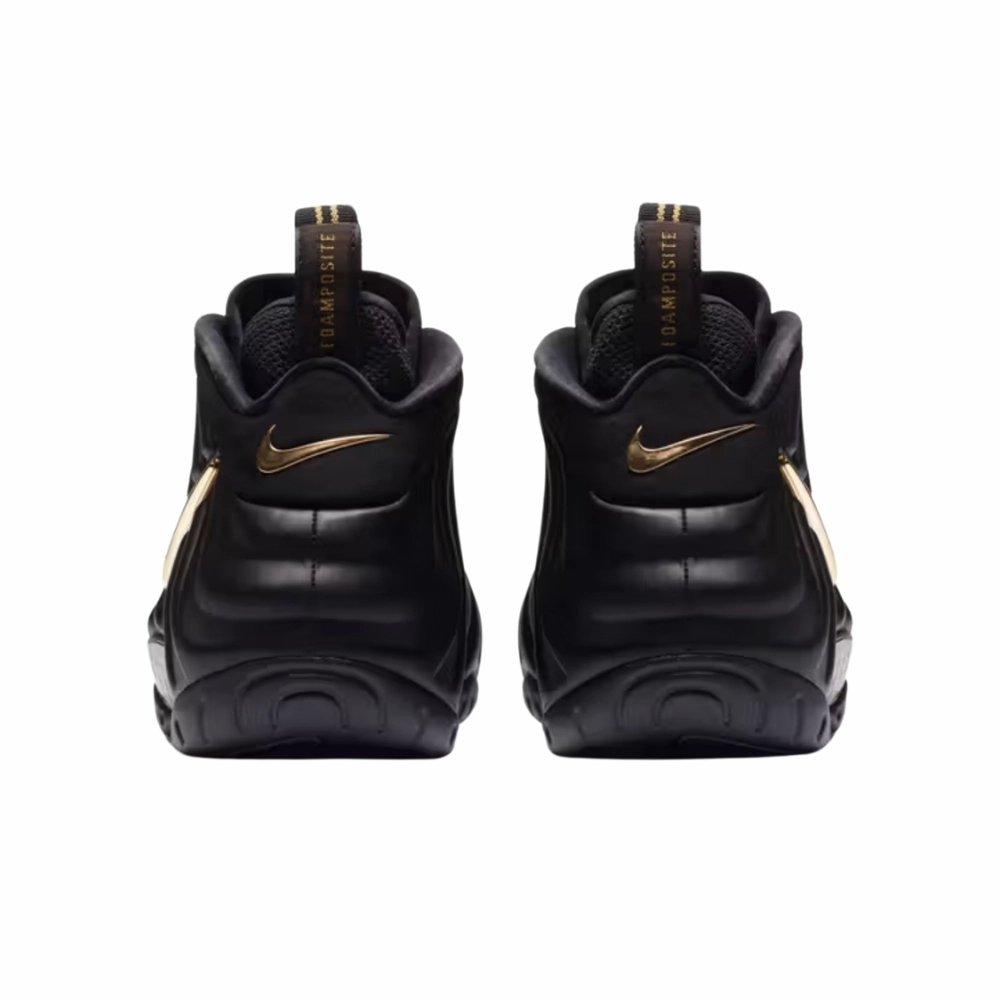 Nike Air Foamposite Pro Black Metallic Gold Asics Running Shoes Flat Feet