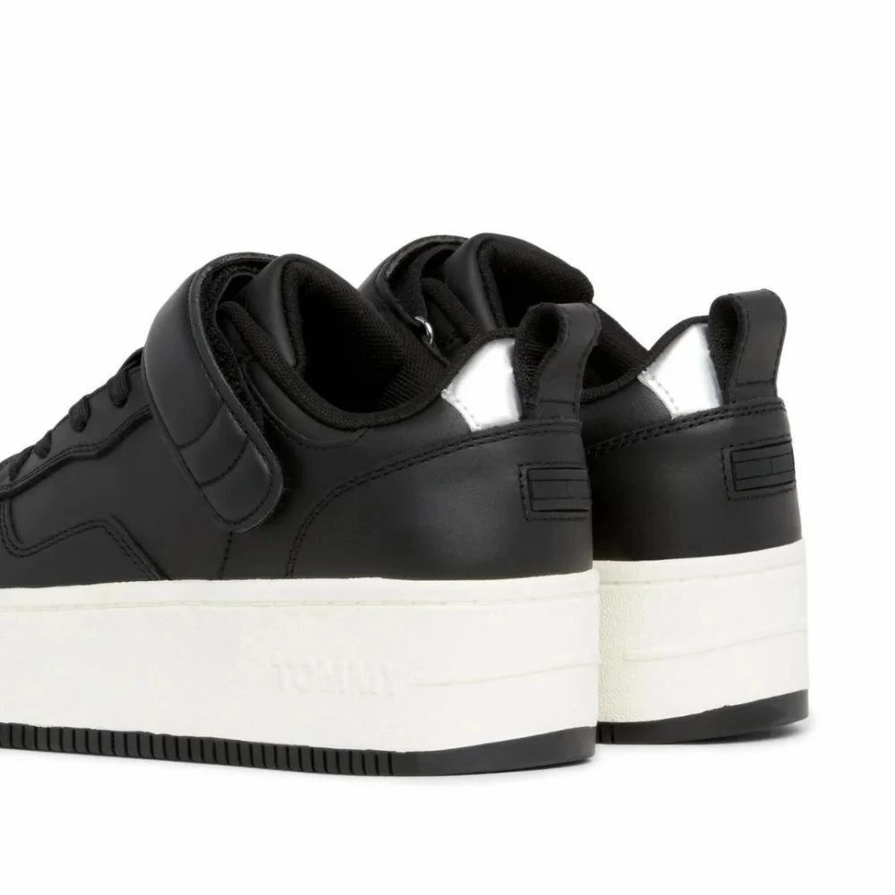 Best Sneakers For Gym And Running Tommy Hilfiger Jeans TJW Flatform Velcro Trainers Women's - BLK