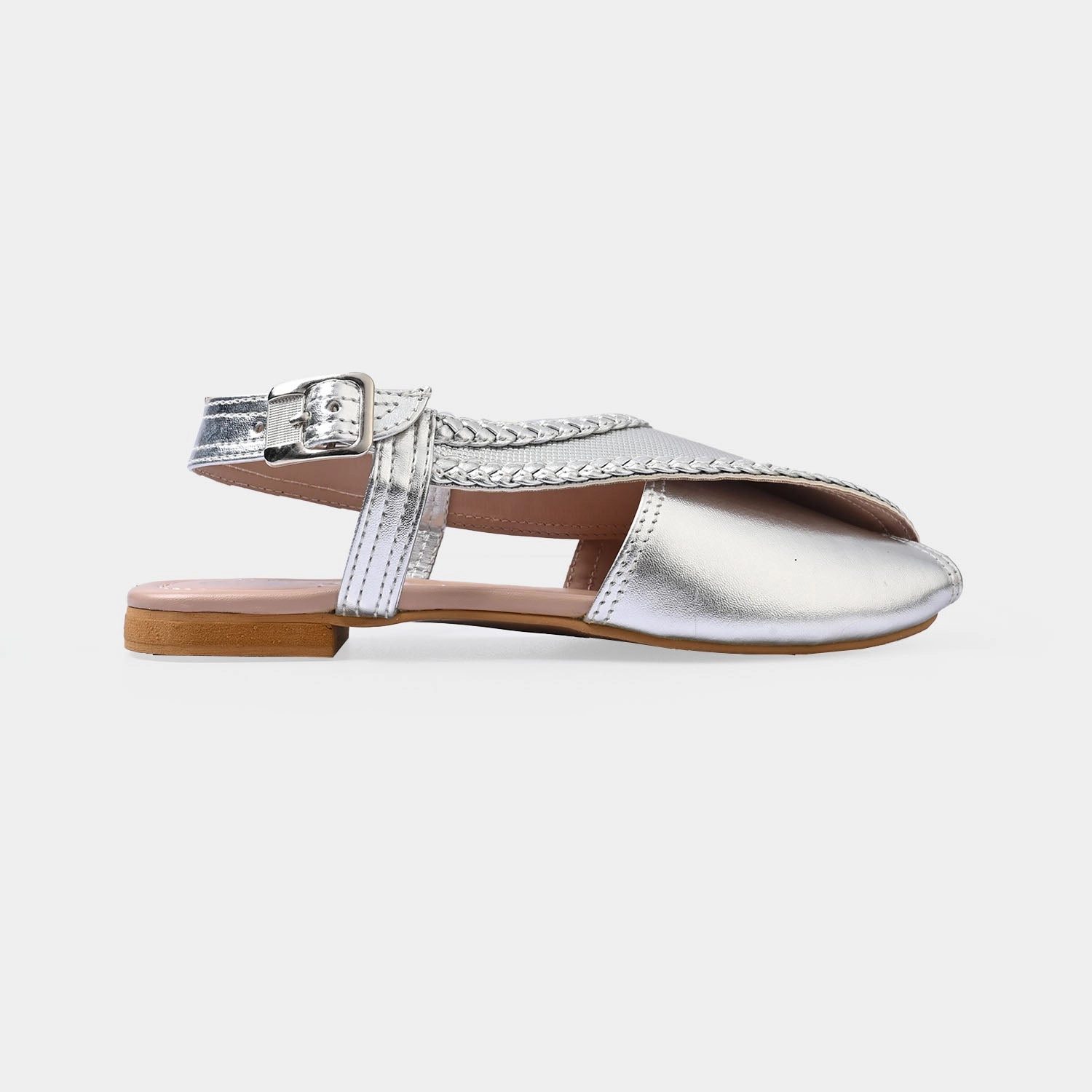 Girls Peshawari 456-118-SILVER Spa Sandals