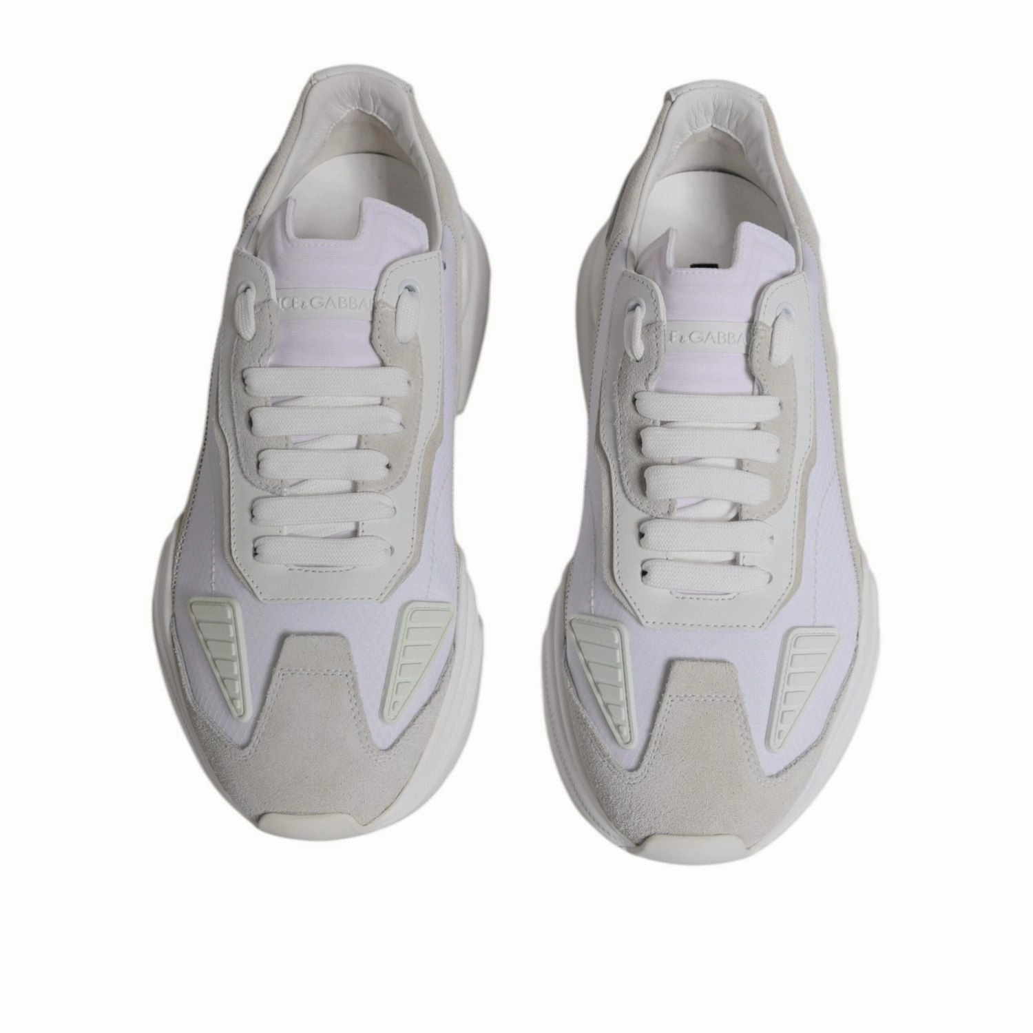 Charles Barkley Sneakers Dolce & Gabbana White Leather Daymaster Low Top Sneakers Shoes