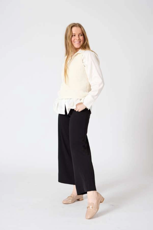 Wilde Serra Women's Slip Ons - Nude Patent Black And Silver Loafers