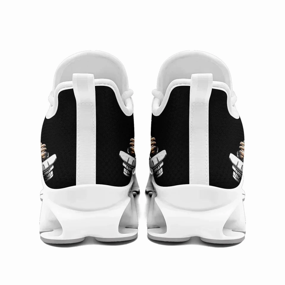 Sneakers Platform Jeffrey Campbell Unique Gift,Personalized Gothic Cloud Sneakers, Custom Skull Shoes, Breathable and Comfortable Shoes