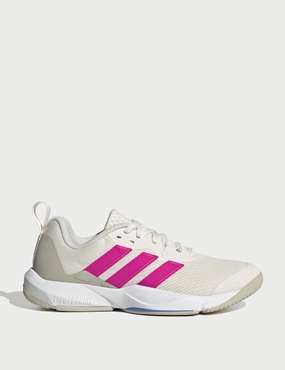 Adidas Response Run Shoes Dropset 3 Strength Training Shoes - Chalk White/Shock Pink/Blue Fusion