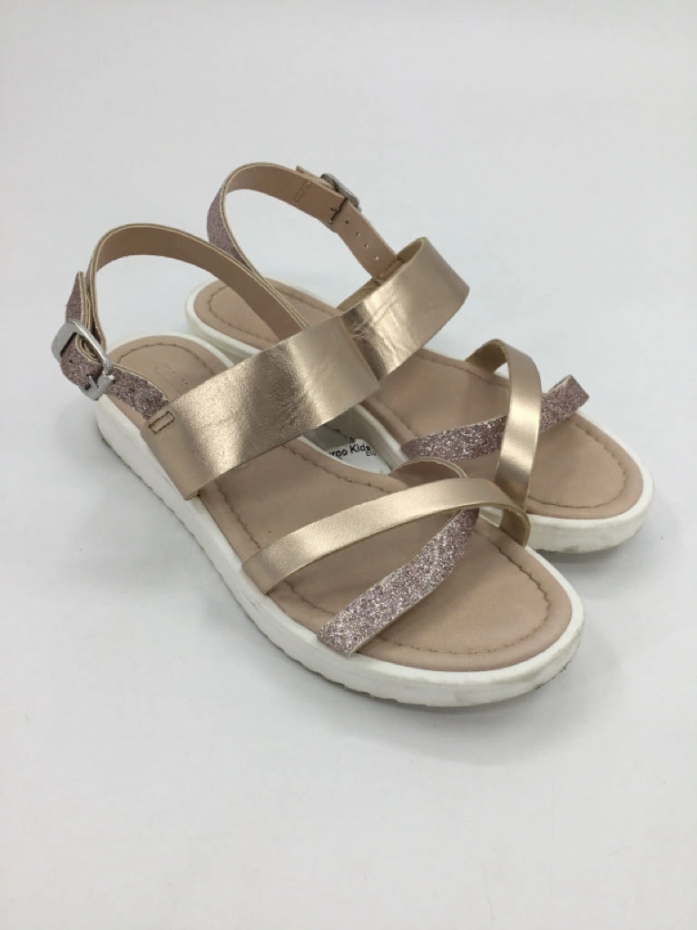 brandless Child Size 3 Youth Rose Gold Sandals/Flip Flops Words For Flip Flops