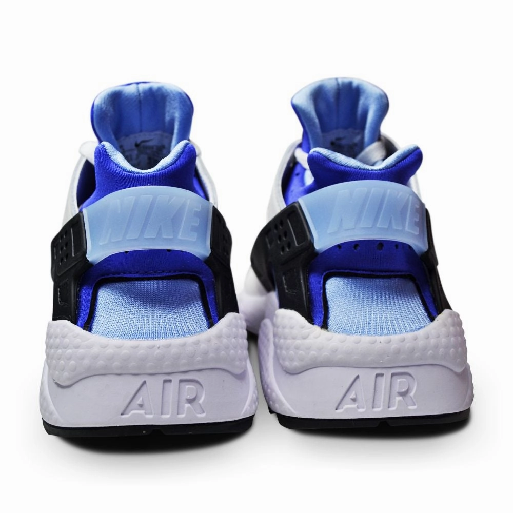 Womens Nike Air Huarache - DH4439 100 - White Lapis Aluminum Black Brand Running Shoes