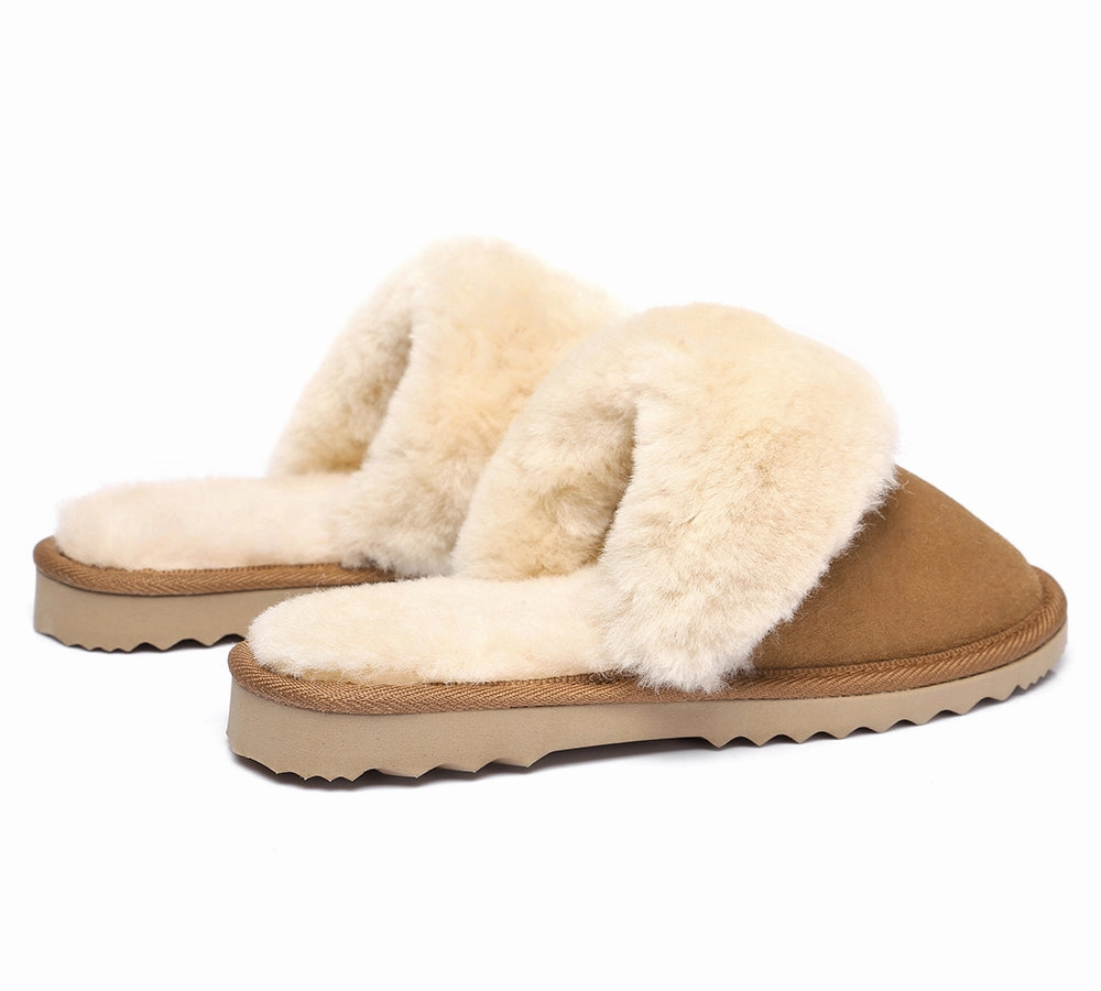 Designer House Slippers Urban UGG UGG Slippers Australian Made Sheepskin Wool Collar Scuff