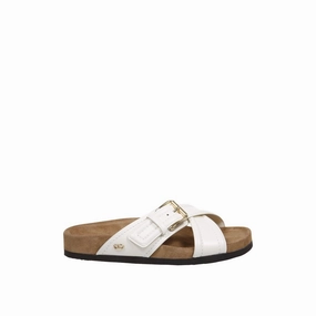 Valentino Garavani White Calfskin Strap-On Sandals Bare Trap Sandals
