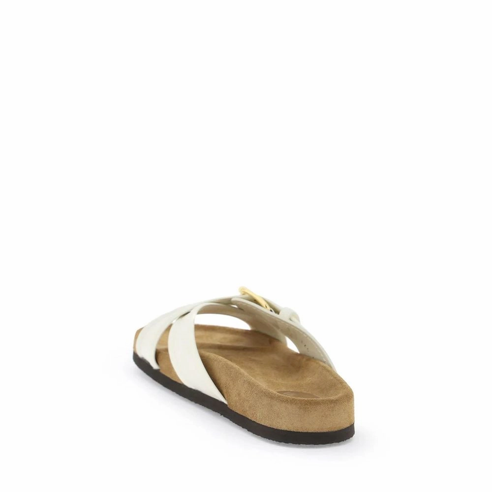 Valentino Garavani White Calfskin Strap-On Sandals Girl Sandals Clearance