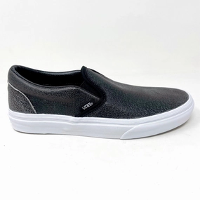 Easy Spirit Dawn Casual Slingback Shoes Vans Classic Slip On (Cracked Leather) Black White Womens Casual Shoes