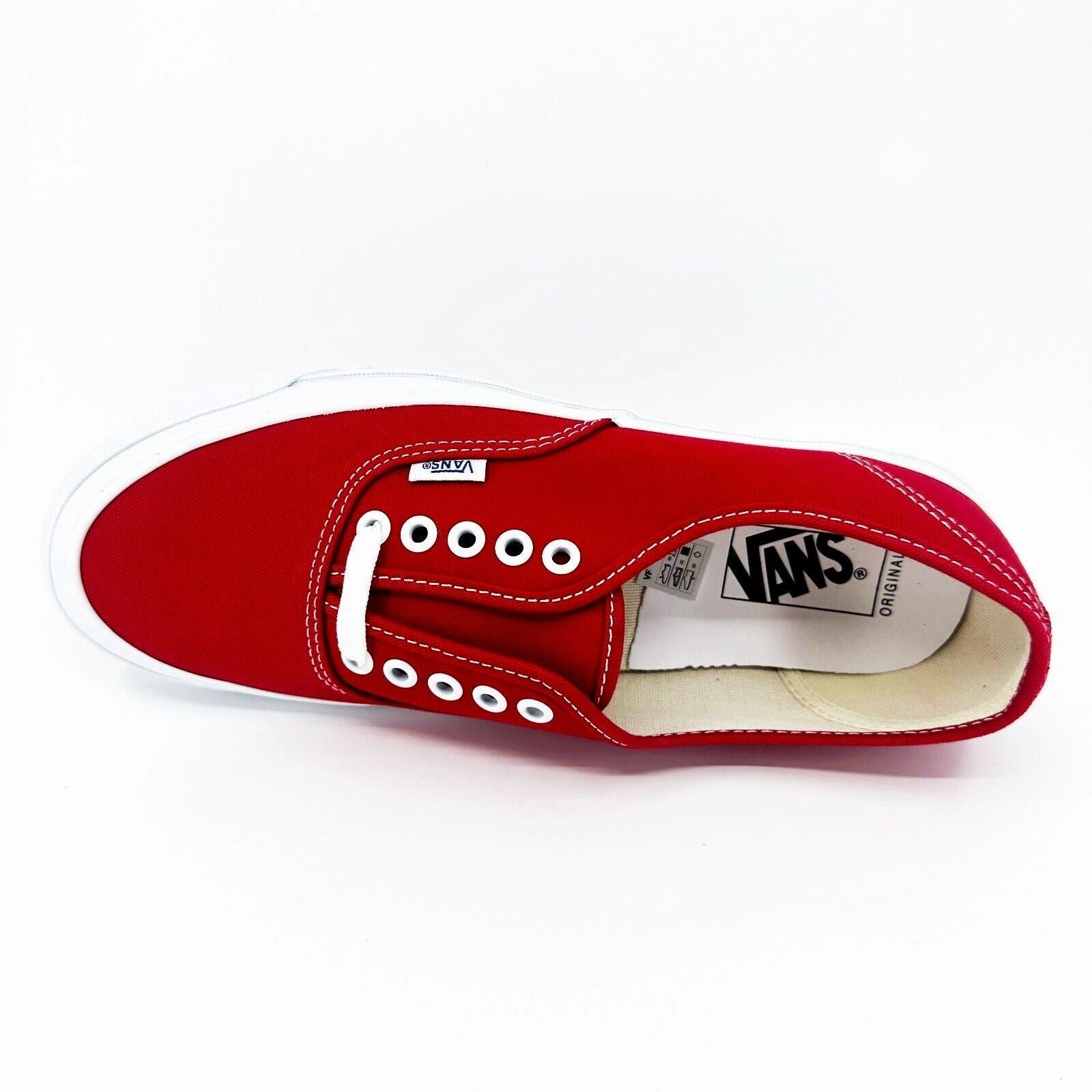Vans Vault OG Authentic LX (Canvas) Red True White Womens Casual Shoes Best Quality Casual Shoes