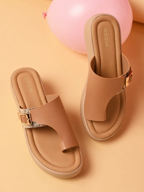 Rocia By Regal Beige Women One Toe Casual Platforms Ladies Casual Dress Shoes