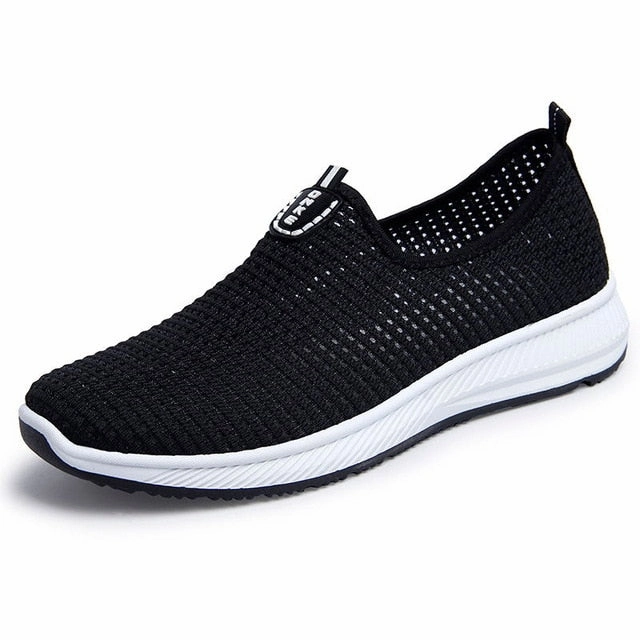 Horsebit Loafers Platform VESONAL 2020 Summer Breathable Mesh Sneakers Men Shoes Comfortable Slip On Male Shoes Loafers Casual Walking Footwear AA02
