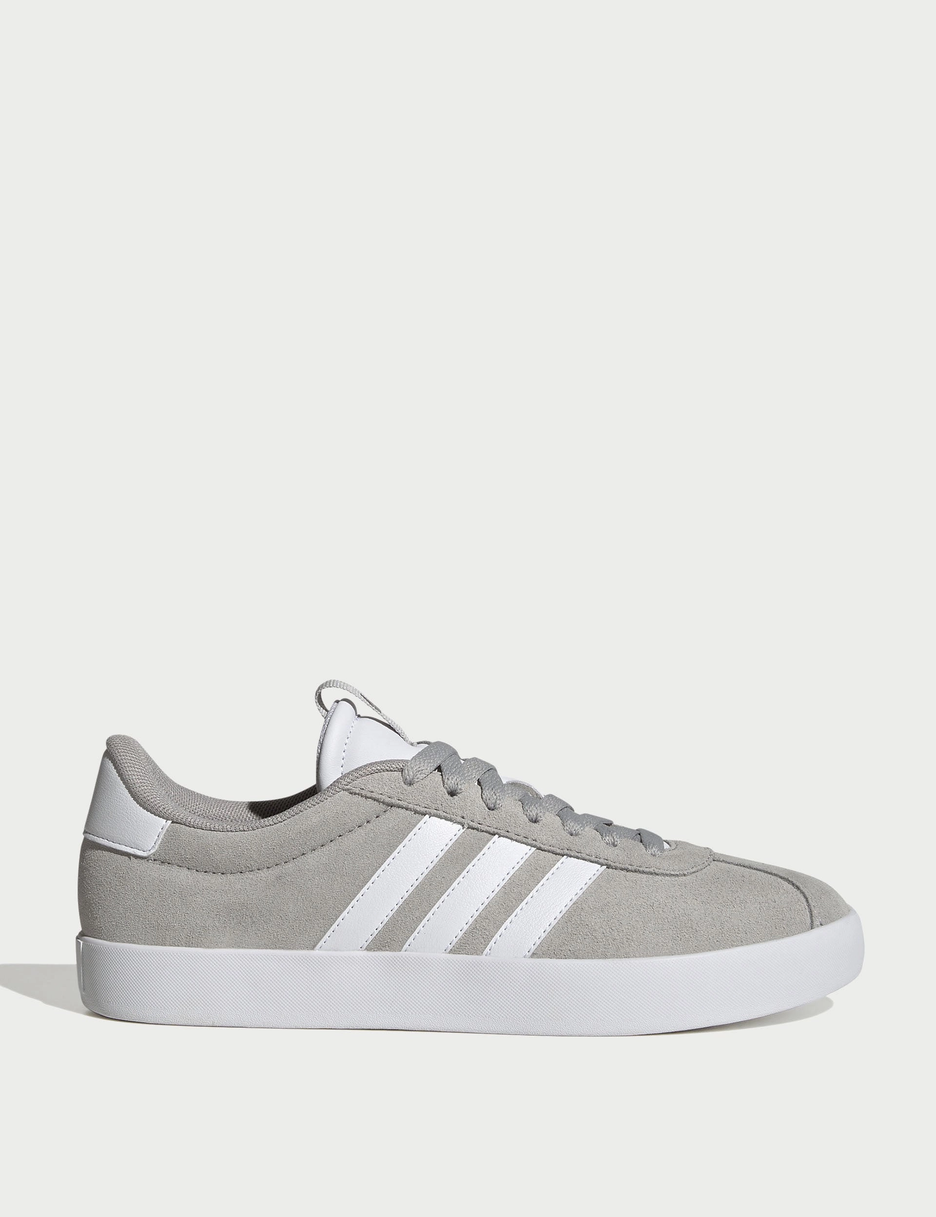 VL Court 3.0 Shoes - Grey Two/Cloud White/Silver Metallic Adidas Roma Shoes
