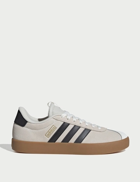 Adidas Sequin Shoes VL Court 3.0 Shoes - Off White/Grey Six/Gold Metallic