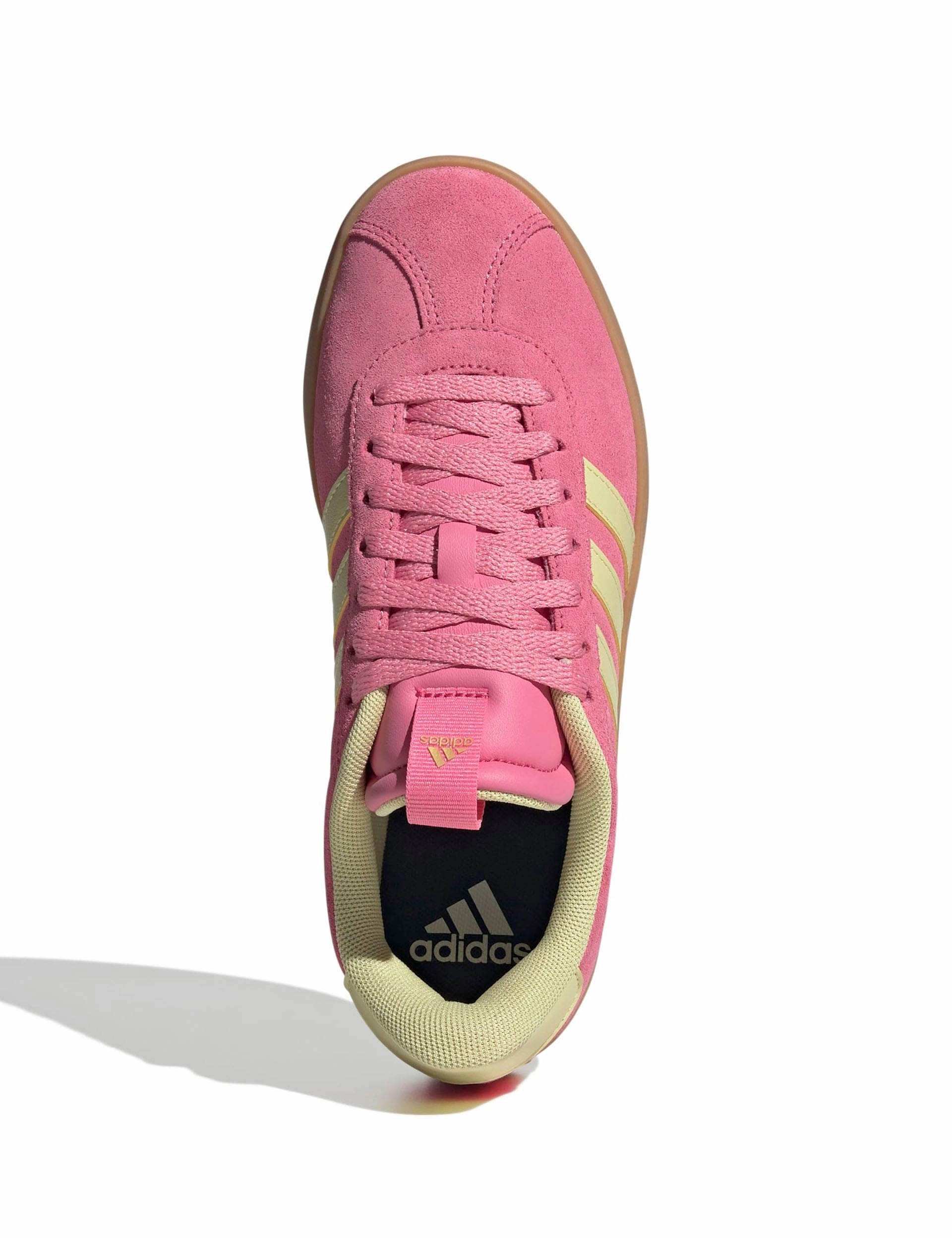 VL Court 3.0 Shoes - Pink Fusion/Powder Yellow/Gold Metallic New Adidas Shoe