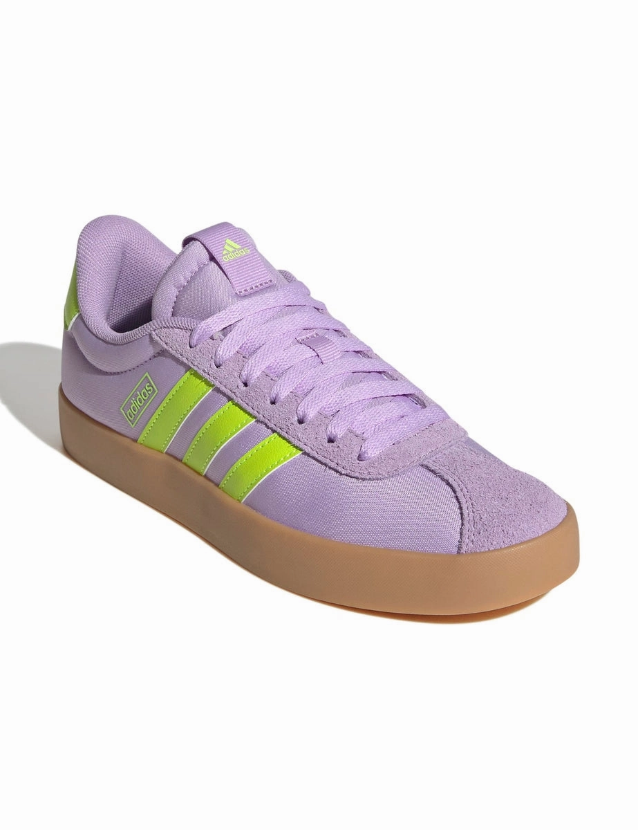 Adidas D'artagnan V Fencing Shoes VL Court 3.0 Shoes - Powder Plum/Solar Slime/Lucid Lemon