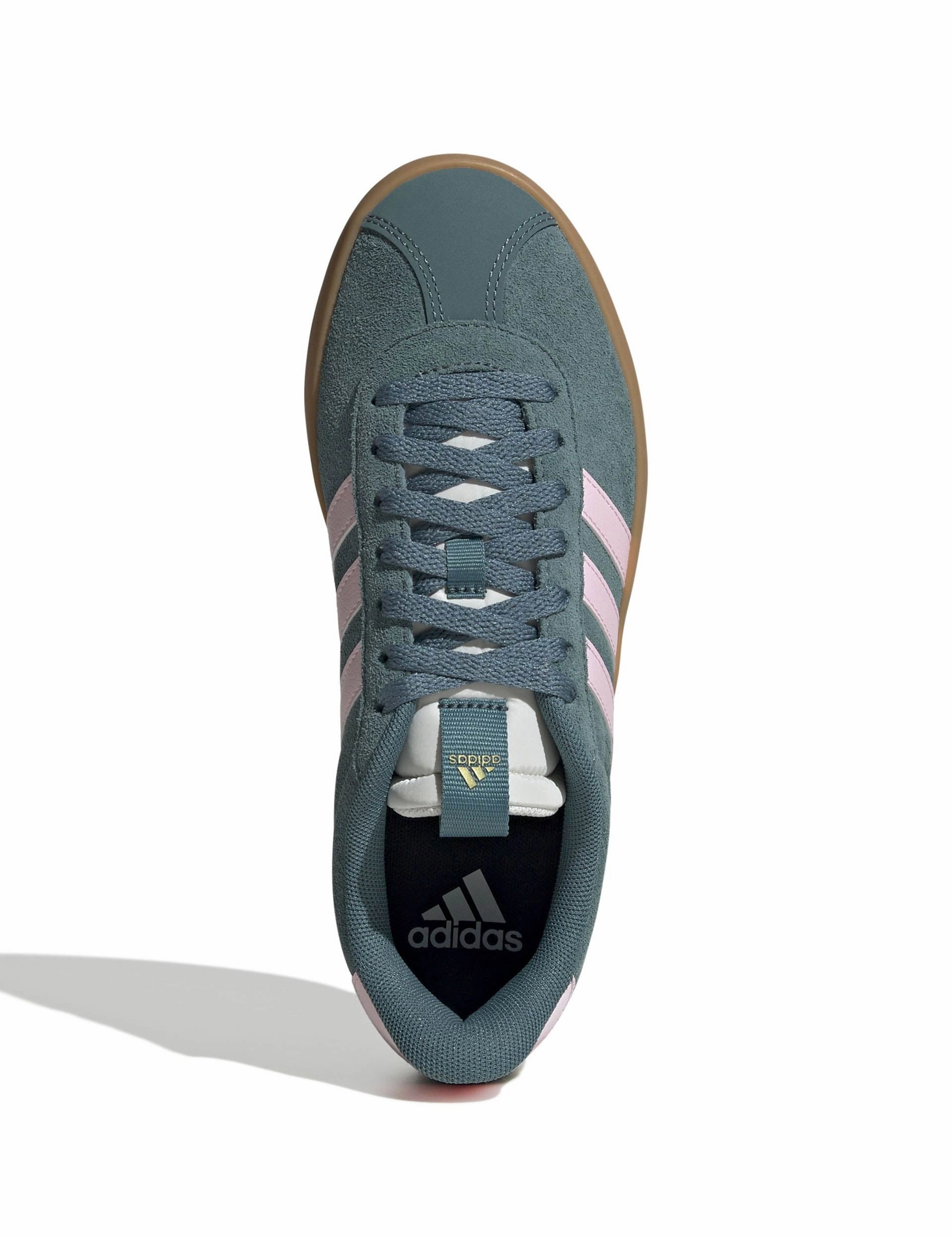 VL Court 3.0 Shoes - Preloved Teal/Clear Pink/Gold Metallic Golden Shoes Adidas