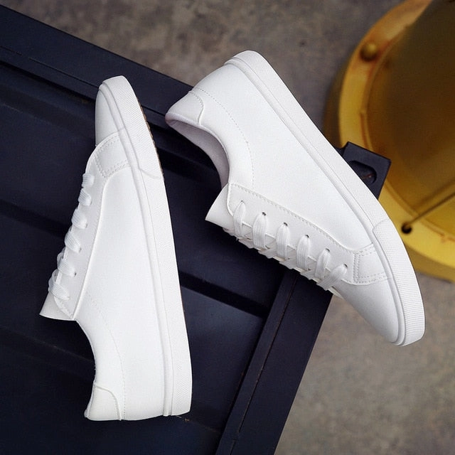 Buy One Get One Free Sneakers Casual Shoes Women Sneakers Leather Lace-Up Canvas Shoes Chunky Sneakers Black White Shoes Ladies Sneakers Tenis Feminino