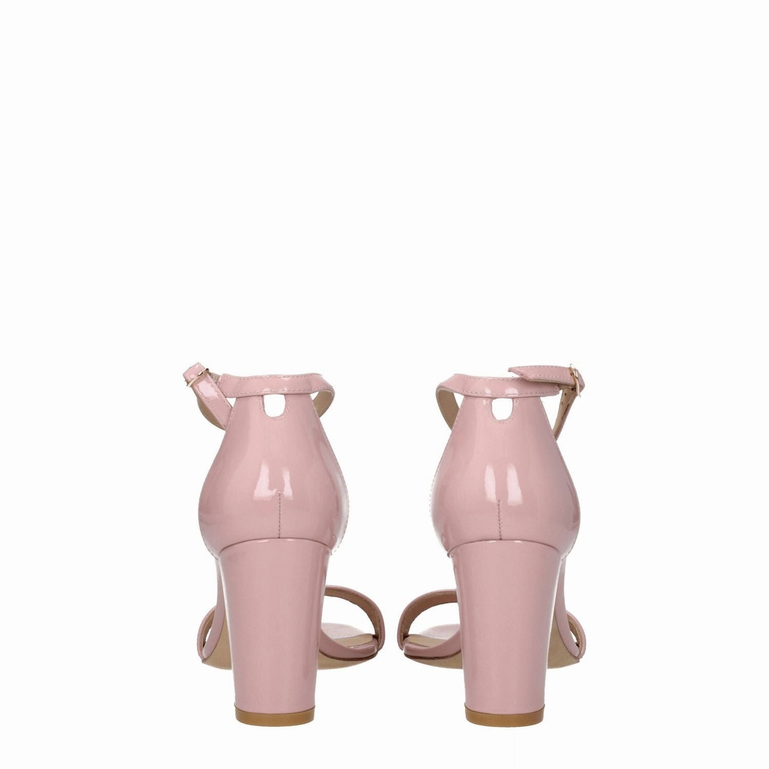 Montego Bay Jamaica Sandals Stuart Weitzman Pink Leather Stiletto Heel Sandals