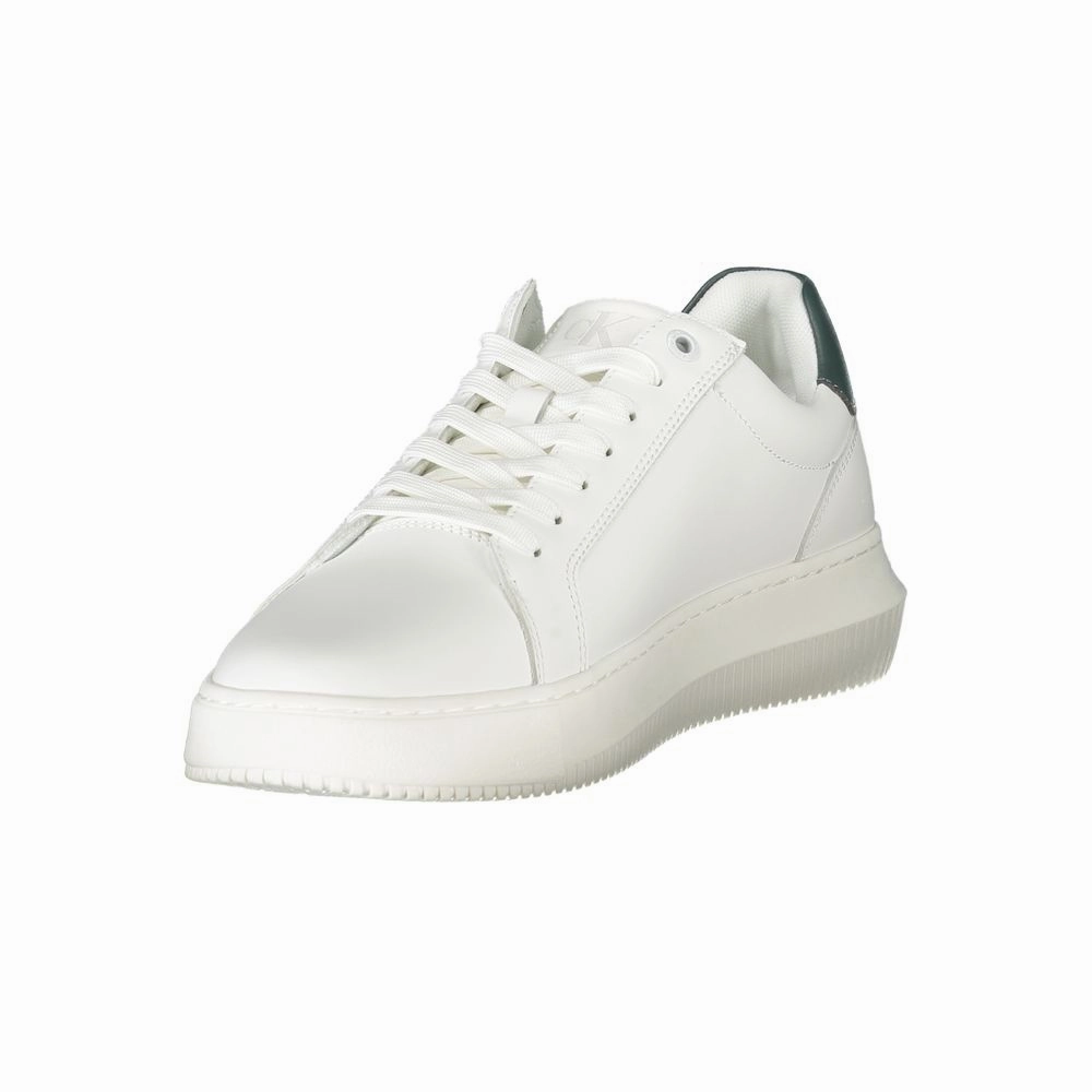 Calvin Klein White Leather Men Sneaker Ugg Sneakers Lowmel Size 6