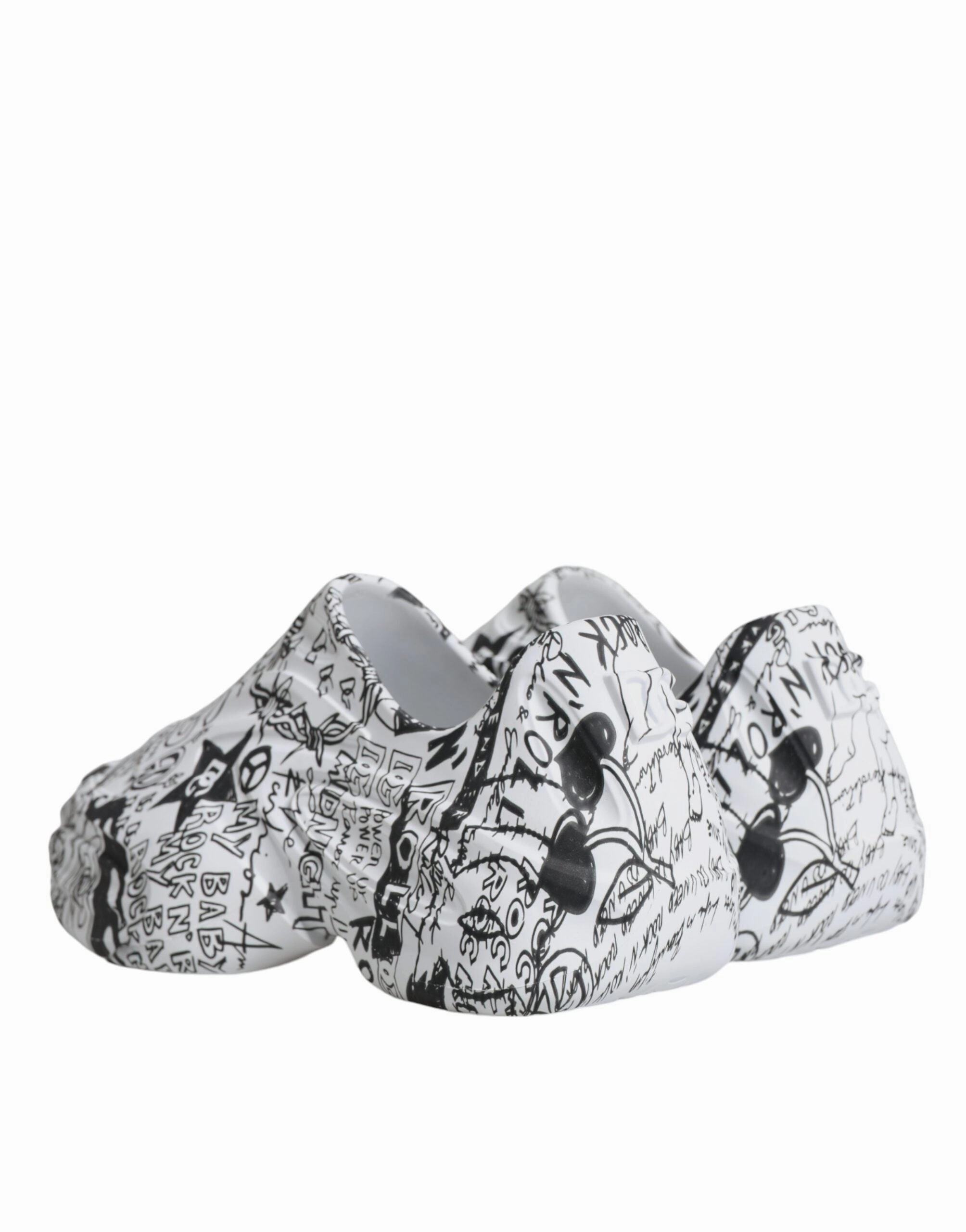 White Black Graffiti Daymaster Sneakers Shoes Lulu Sneakers