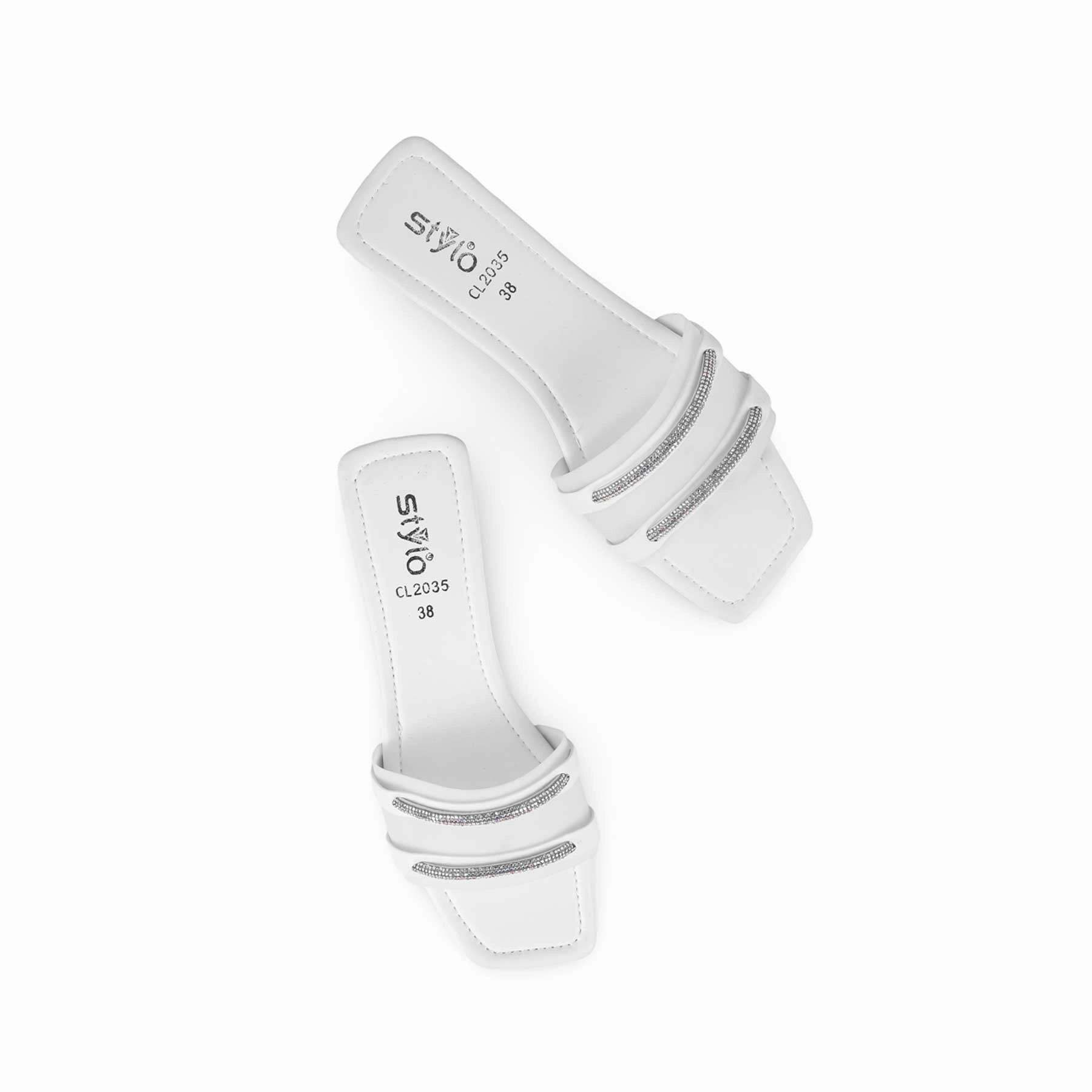 White Casual Slipper CL2035 Casual Shoes Fashion 2024