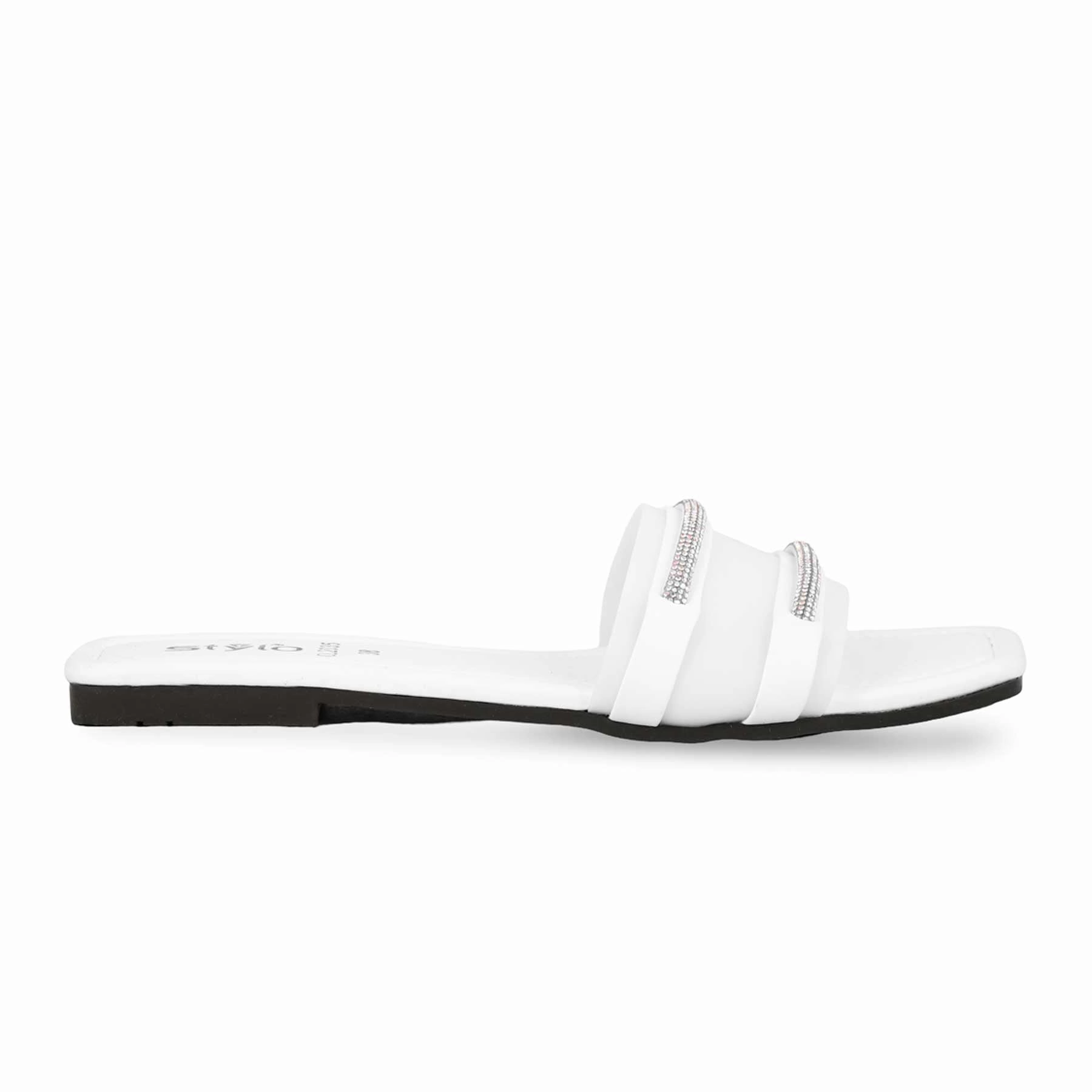 Bradley Casual Shoes White Casual Slipper CL2035